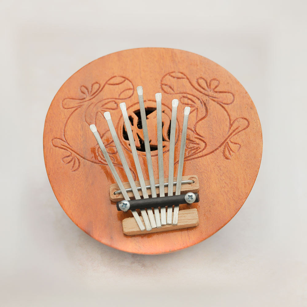notes of 7 note kalimba Kuta thumb piano