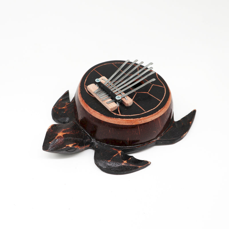 turtle kalimba on white background