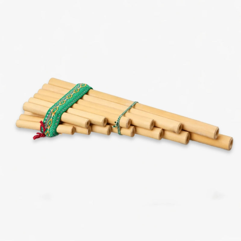 zampona pan pipes with green ribbon 